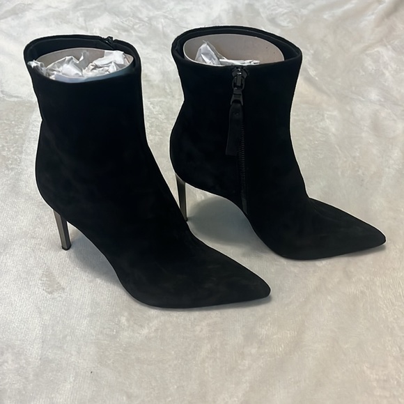NIB: RAG & BONE Wes Boot/Bootie in Black Suede, Stiletto Heel, Size 6 (36 EU) - Picture 14 of 16